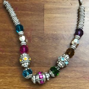 beaded necklace and bracelet matching set